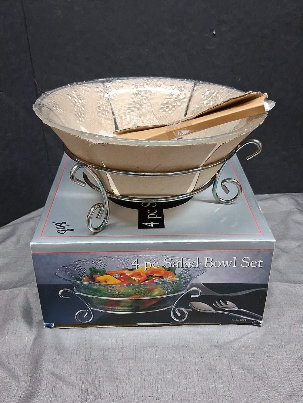 Godinger silver art 4 pc salad bowl set NWT